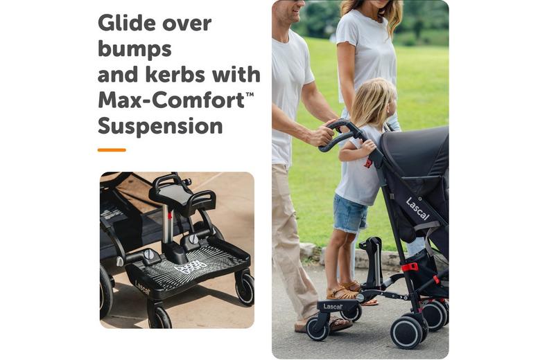 Lascal BuggyBoard® Maxi Plus - Black (with Saddle) Lascal BuggyBoard® Maxi Plus - Black (with Saddle)