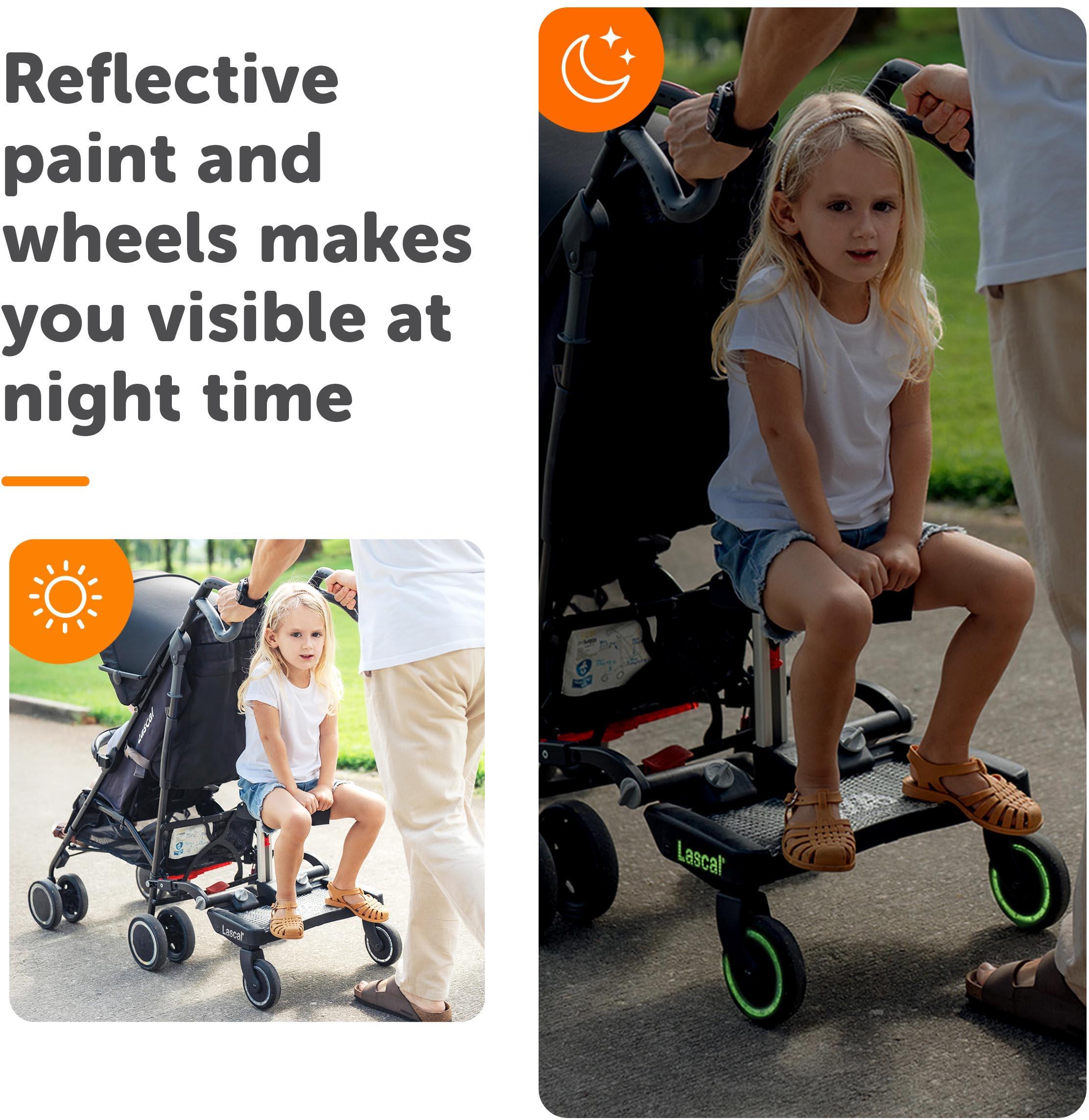 Lascal BuggyBoard® Maxi Plus - Black (with Saddle)