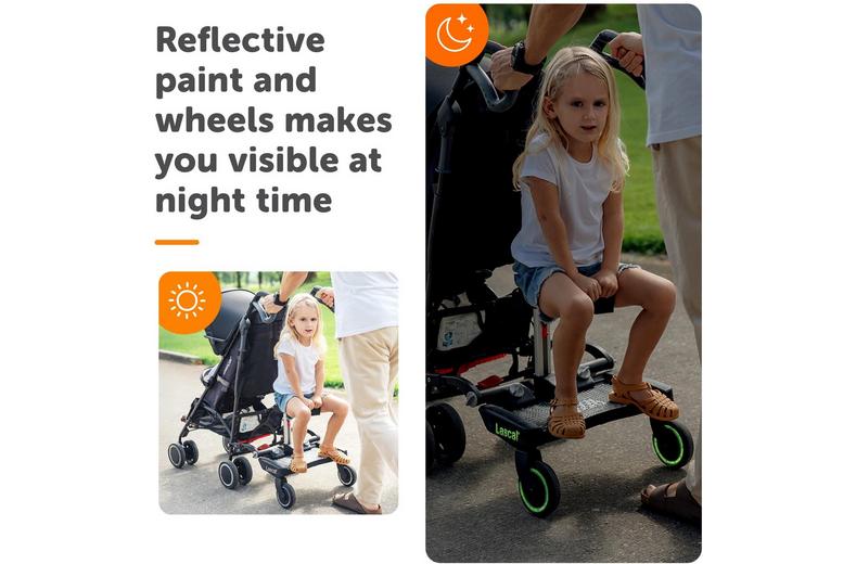 Lascal BuggyBoard® Maxi Plus - Black (with Saddle) Lascal BuggyBoard® Maxi Plus - Black (with Saddle)