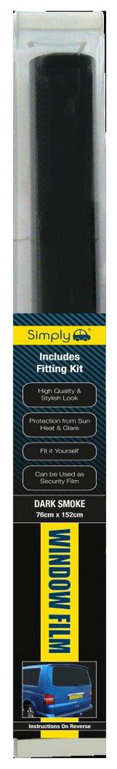 Simply Window Tint Dark Smoke Film 76x152cm Simply Window Tint Dark Smoke Film 76x152cm