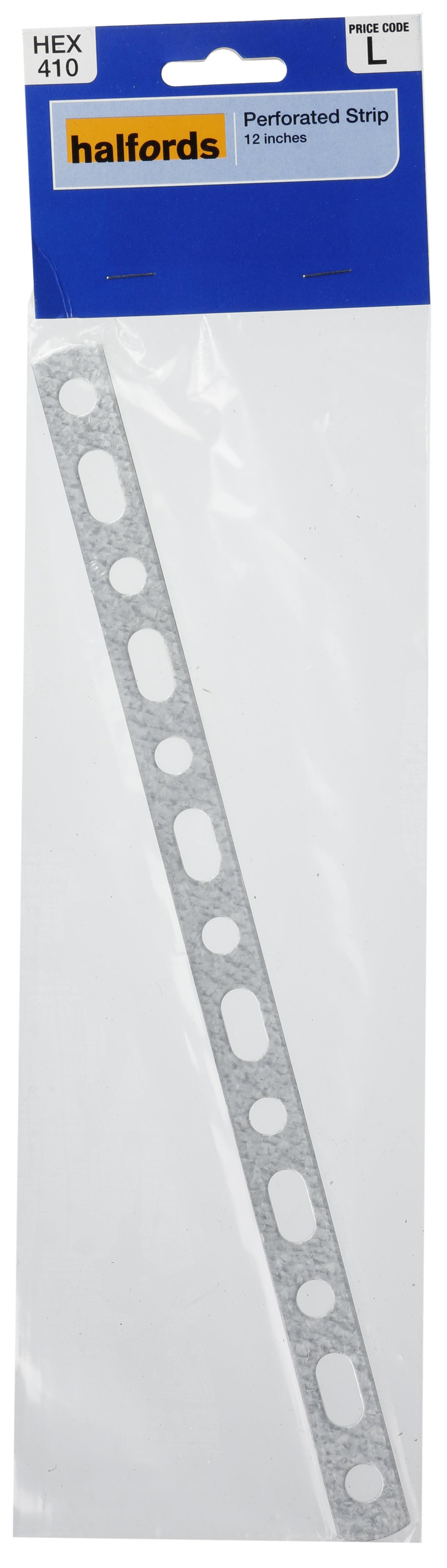 Halfords Perforated Strip 12 Inch (Hex410)