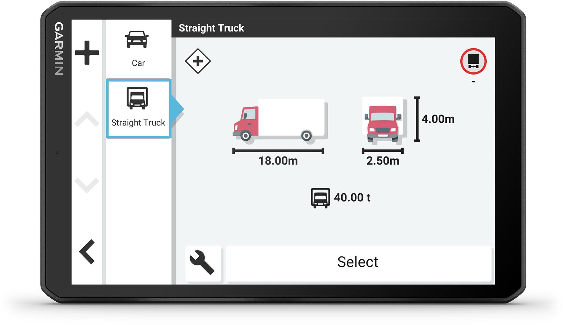 Garmin Dezl LGV810 8" Truck Sat Nav