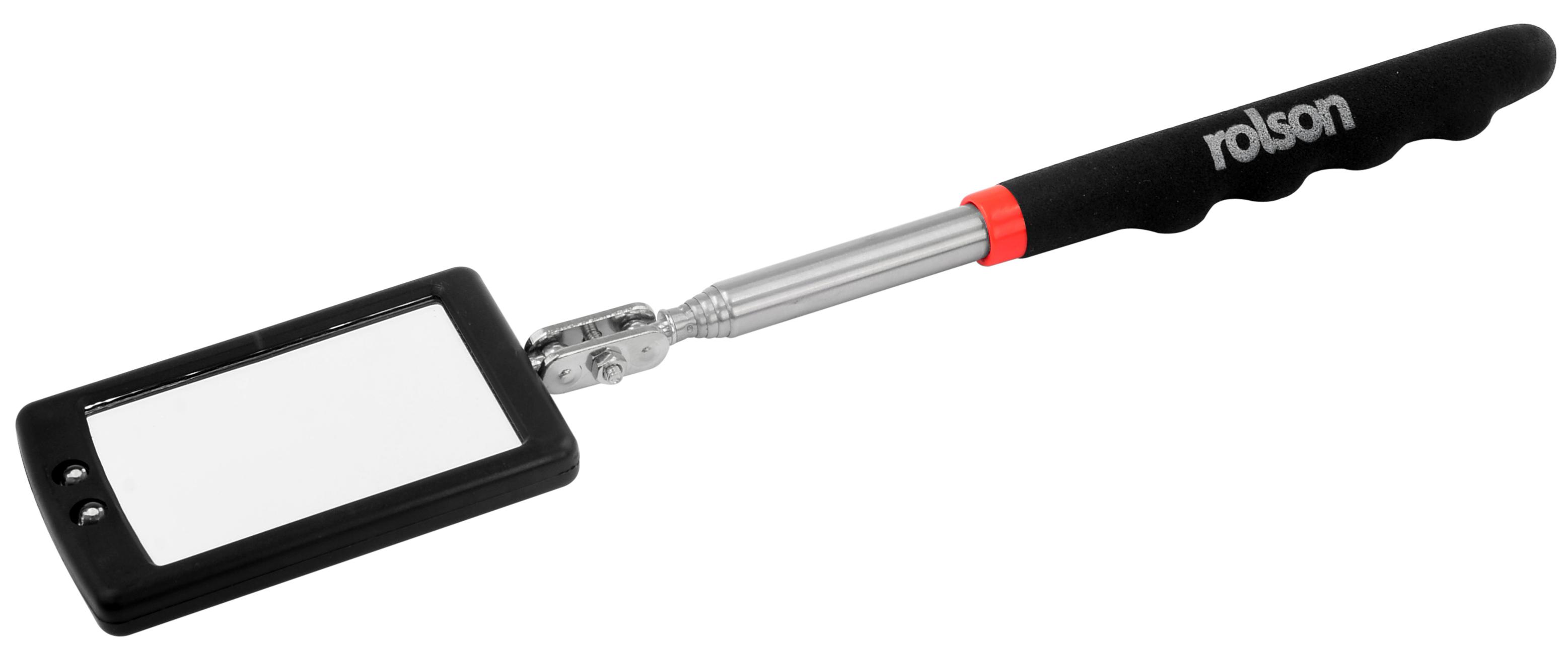 Rolson 2 LED Telescopic Insp Mirror