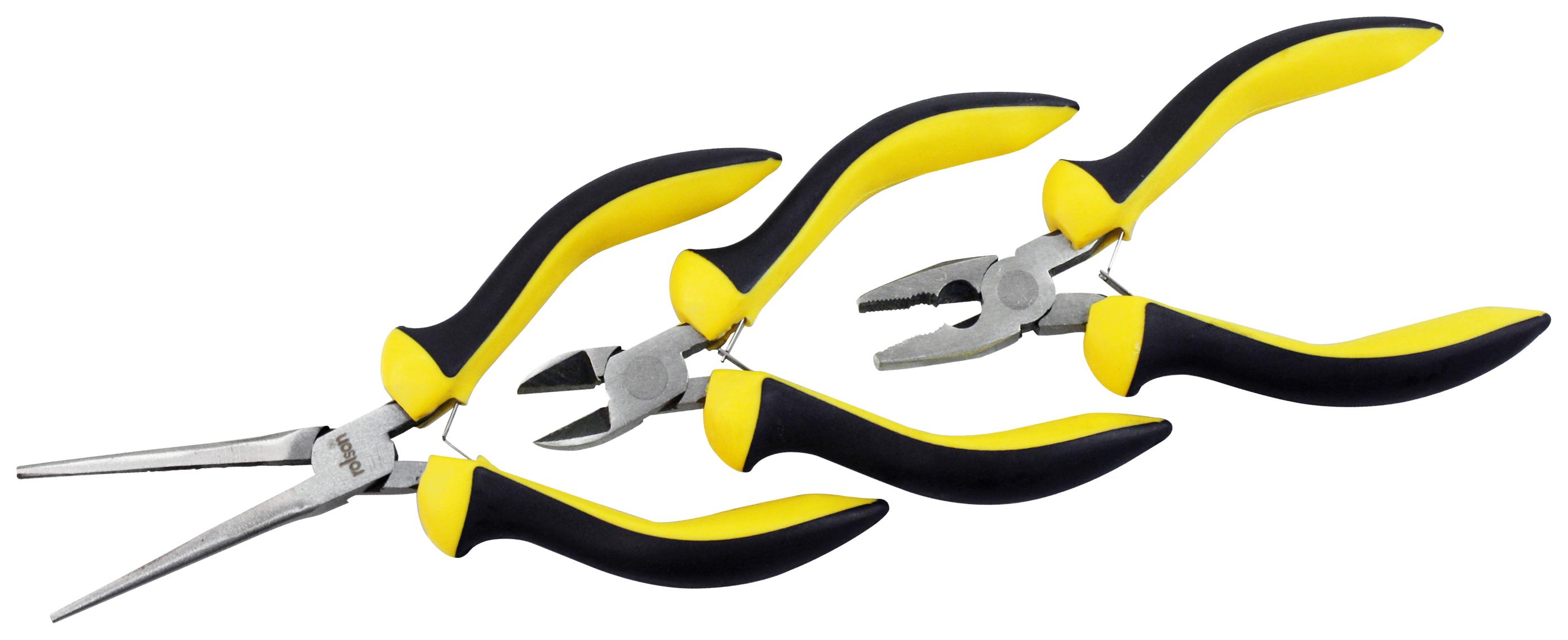 Rolson 3pc Mini Pliers Set