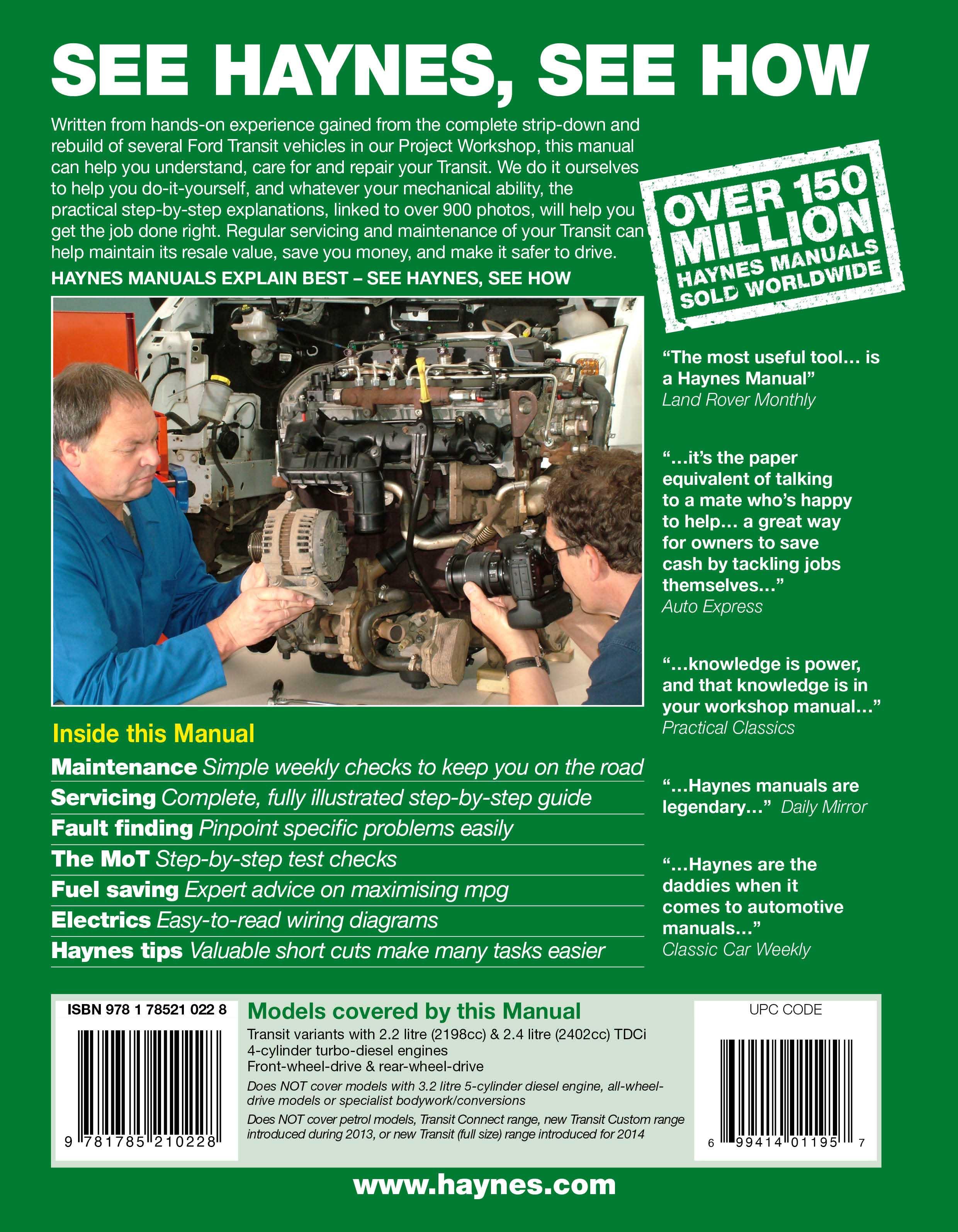 Haynes Ford Transit Diesel (06-13) Manual