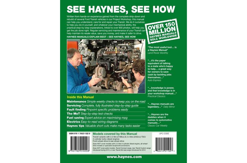 Haynes Ford Transit Diesel (06-13) Manual Haynes Ford Transit Diesel (06-13) Manual