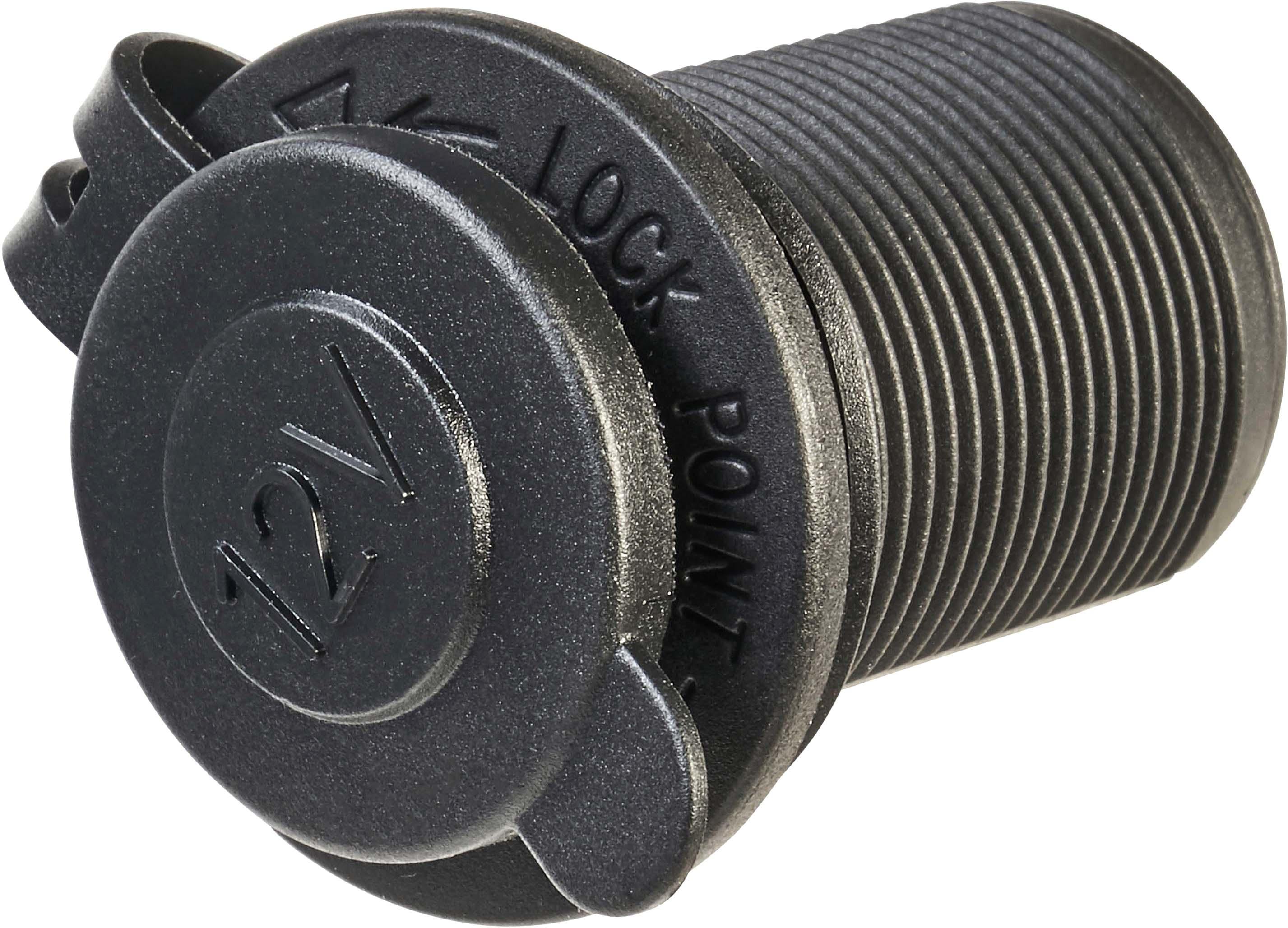 Halfords 12V Power Socket 15A with cover (No LED) (ELEC167)