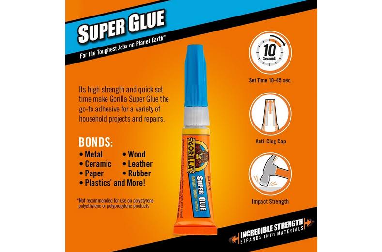 Gorilla Super Glue 2x3g Gorilla Super Glue 2x3g