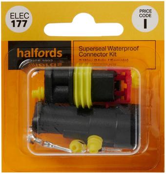 Halfords 2 Way Superseal Kit (Male and Female) (ELEC177)