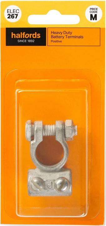 Halfords Heavy Duty Battery Terminal - Positive (ELEC267)