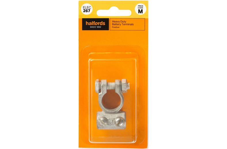 Halfords Heavy Duty Battery Terminal - Positive (ELEC267) Halfords Heavy Duty Battery Terminal - Positive (ELEC267)