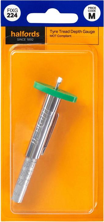 Halfords Tyre Tread Depth Gauge (FIXG224)