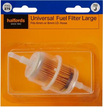 Halfords Universal Fuel Filter - Large(FIXG375)