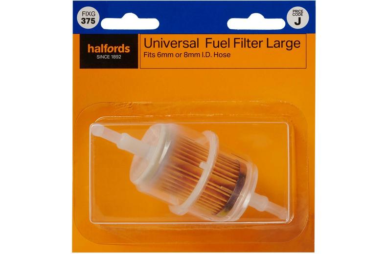 Halfords Universal Fuel Filter - Large(FIXG375) Halfords Universal Fuel Filter - Large(FIXG375)
