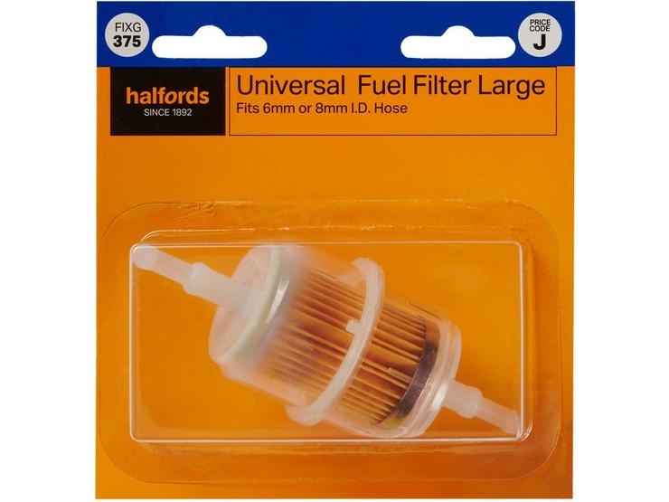 Halfords Universal Fuel Filter - Large(FIXG375)
