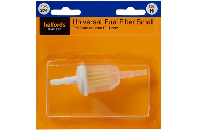 Halfords Universal Fuel Filter - Small (FIXG374) Halfords Universal Fuel Filter - Small (FIXG374)