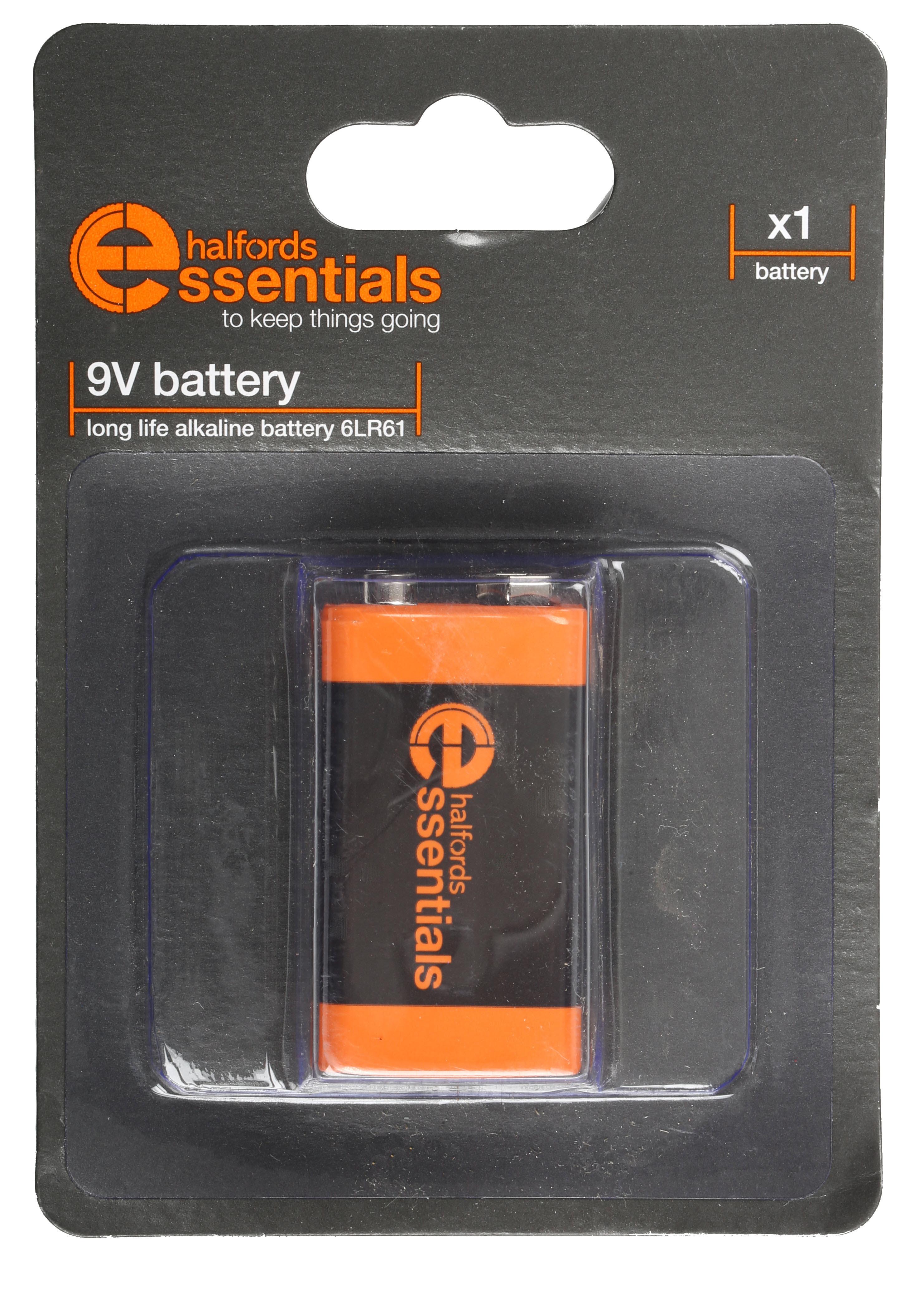 Halfords Essential Batteries 9V X1