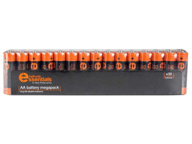 Halfords Essential Batteries AA x30