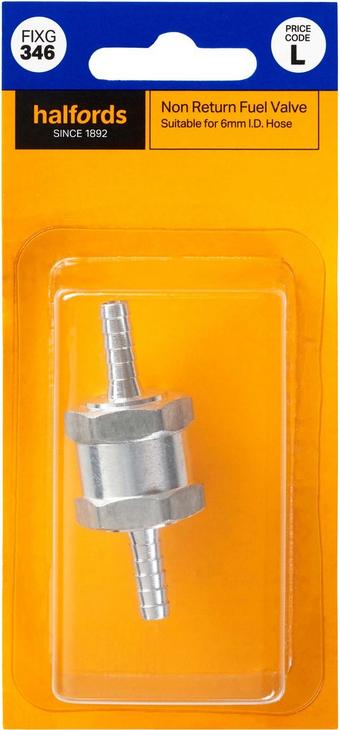 Halfords Non Return Fuel Valve 6mm (FIXG346)