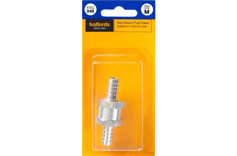 Halfords Non Return Fuel Valve 10mm (FIXG348) Halfords Non Return Fuel Valve 10mm (FIXG348)