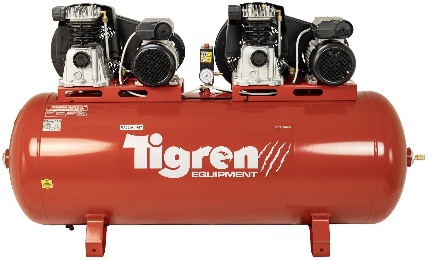 Tigren 270ltr Tandem Compressor