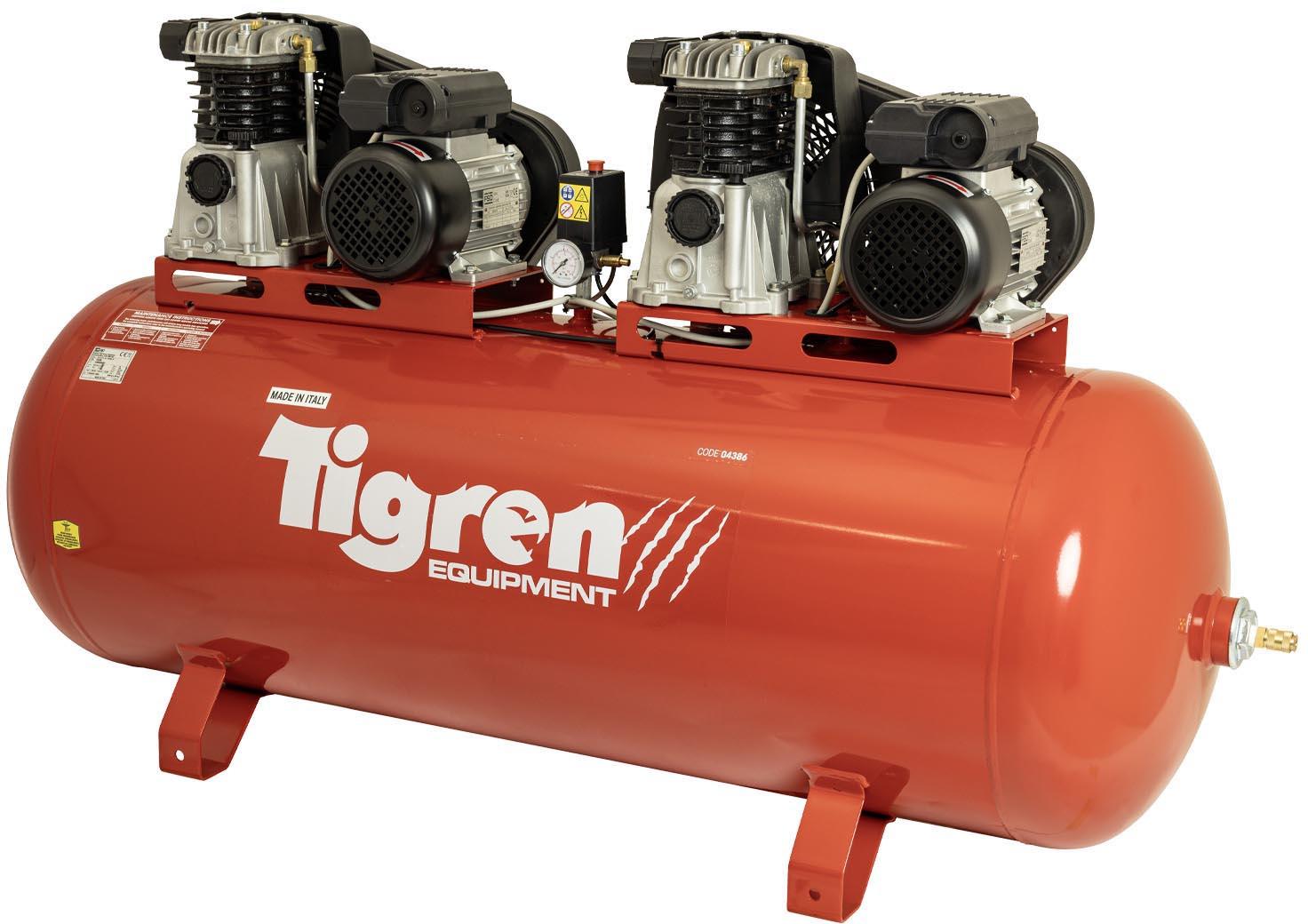 Tigren 270ltr Tandem Compressor
