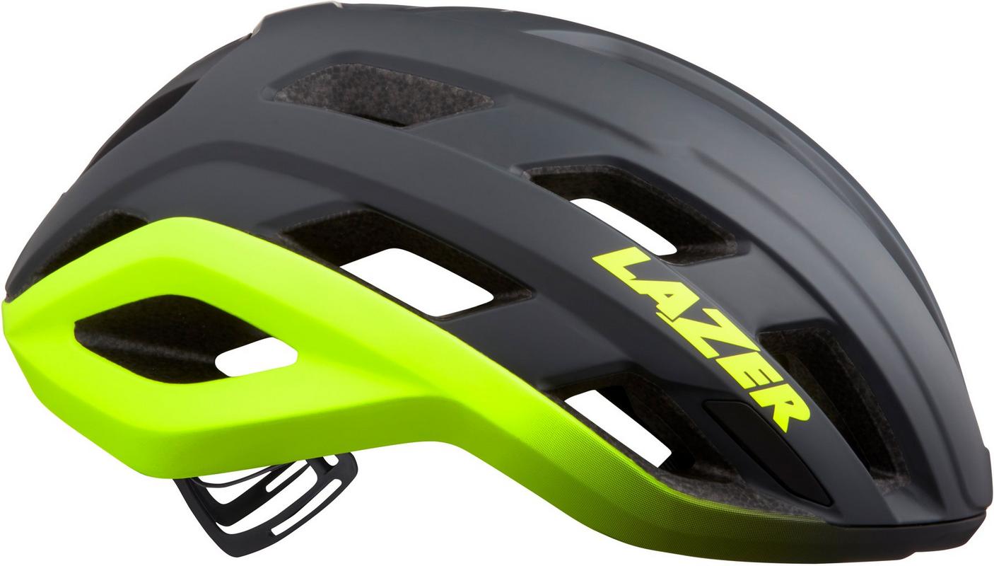 Halfords Lazer Strada Kineticore Helmet - Flash Yellow - Large (58-61Cm) | Extra 8% off for BC Members