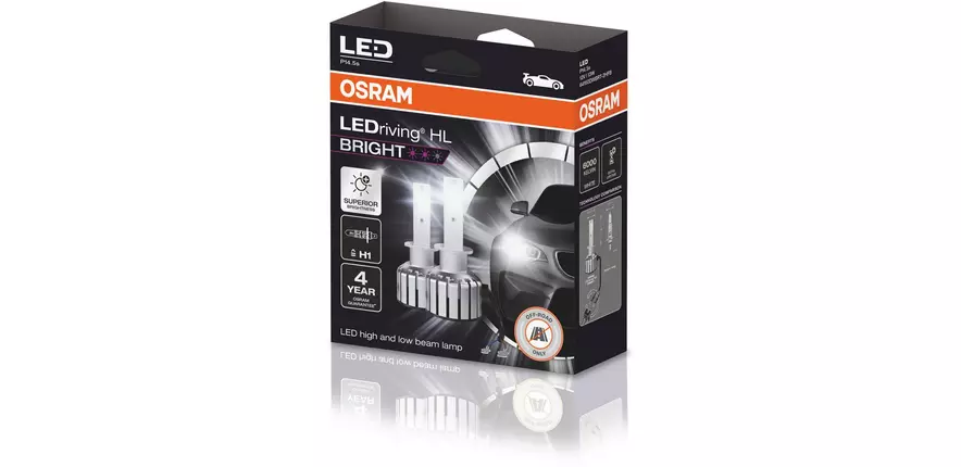 Osram LEDriving H1 Bulbs (2 pcs.) New generation with integrated cooler in  Osram - buy best tuning parts in  store