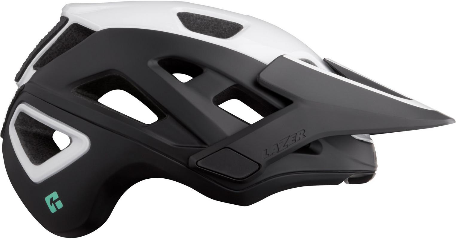 Halfords Lazer Jackal Kineticore Helmet - Matt White/Black - Small (52-56Cm) | Extra 8% off for BC Members