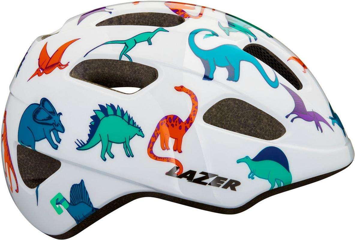 Halfords Lazer Pnut Kineticore Helmet, Dinosaurs, Uni-Kids | Extra 8% off for BC Members