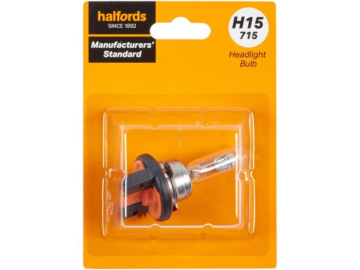 H15 715 Car Headlight Bulb Manufacturers Standard Halfords Single Pack