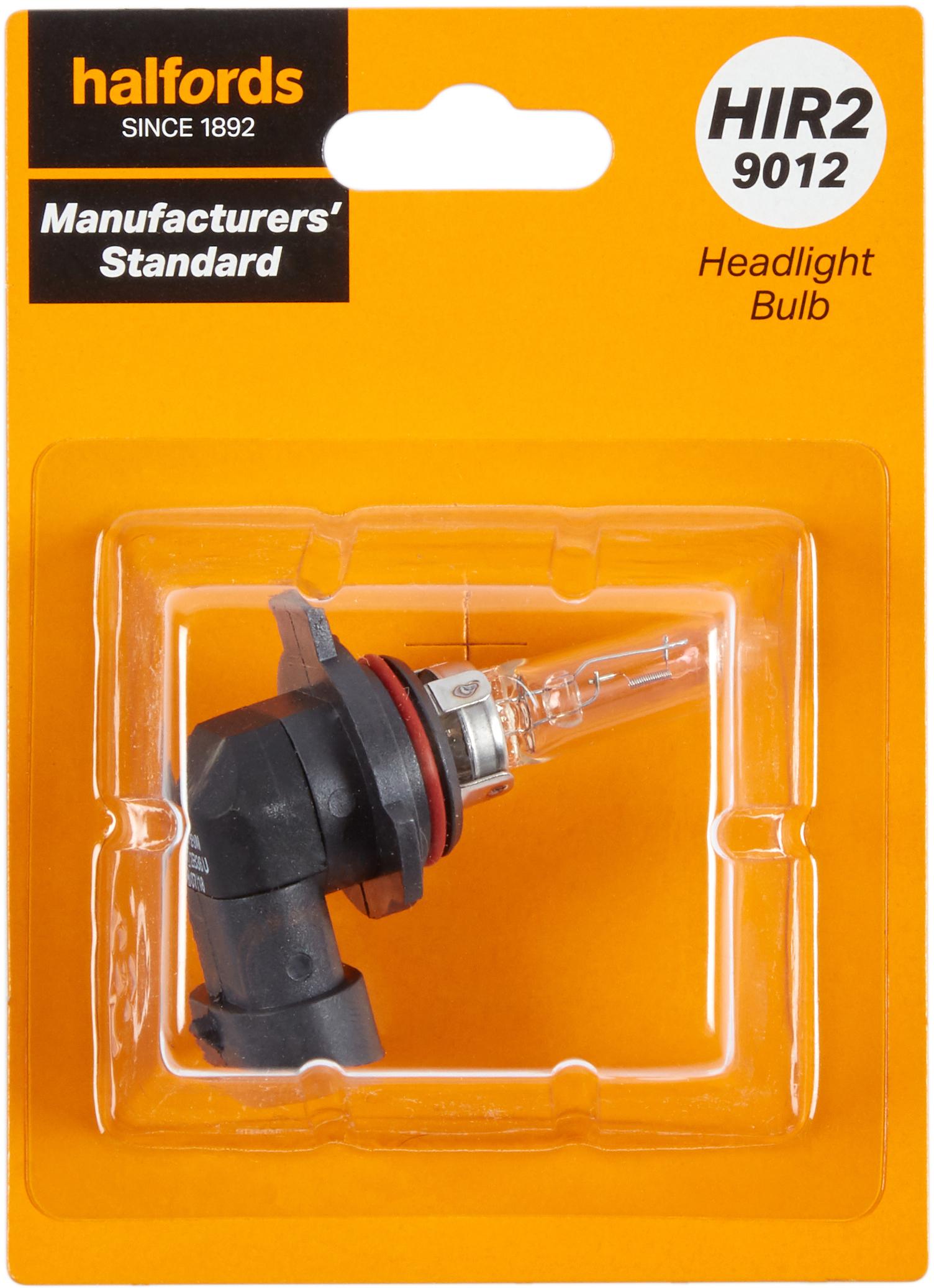 Hir2 9012 Car Headlight Bulb Manufacturers Standard Halfords Single Pack