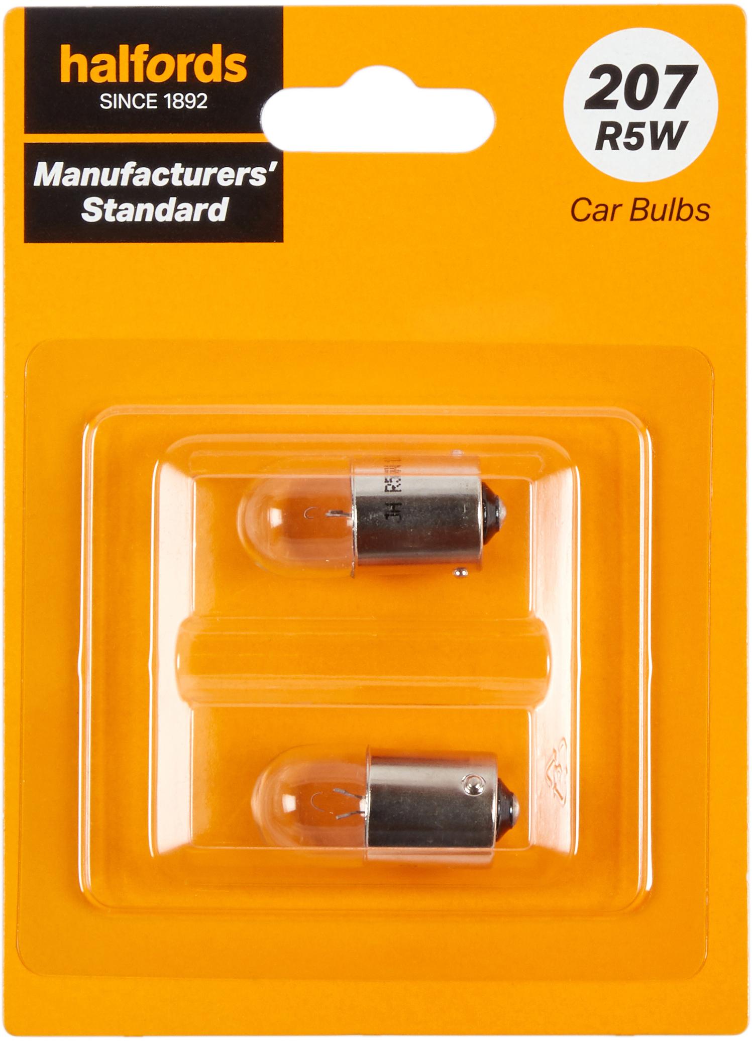 207 R5W Car Bulb Manufacturers Standard Halfords Twin Pack