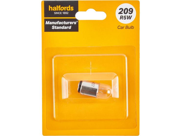 209 R5W Car Bulb Manufacturers Standard Halfords Single Pack