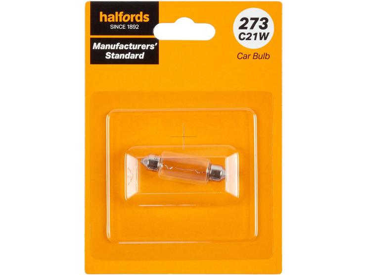 273 C21W Car Bulb Manufacturers Standard Halfords Single Pack