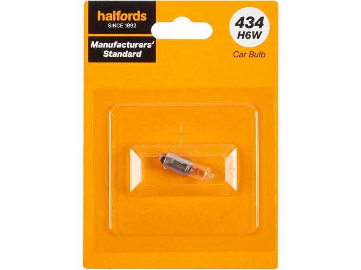 434 H6W Car Bulb Manufacturers Standard Halfords Single Pack