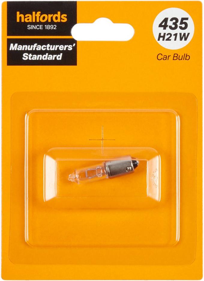 435 H21W Car Bulb Manufacturers Standard Halfords Single Pack