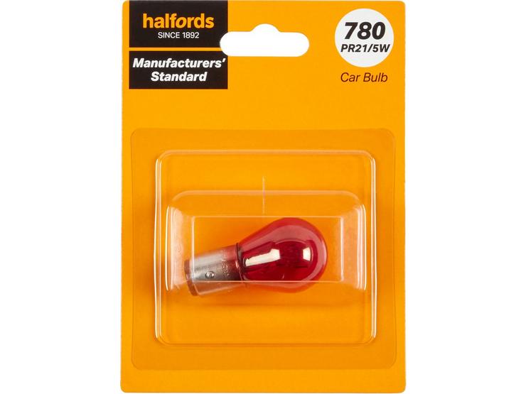 780 PR21/5W Car Bulb Manufacturers Standard Halfords Single Pack