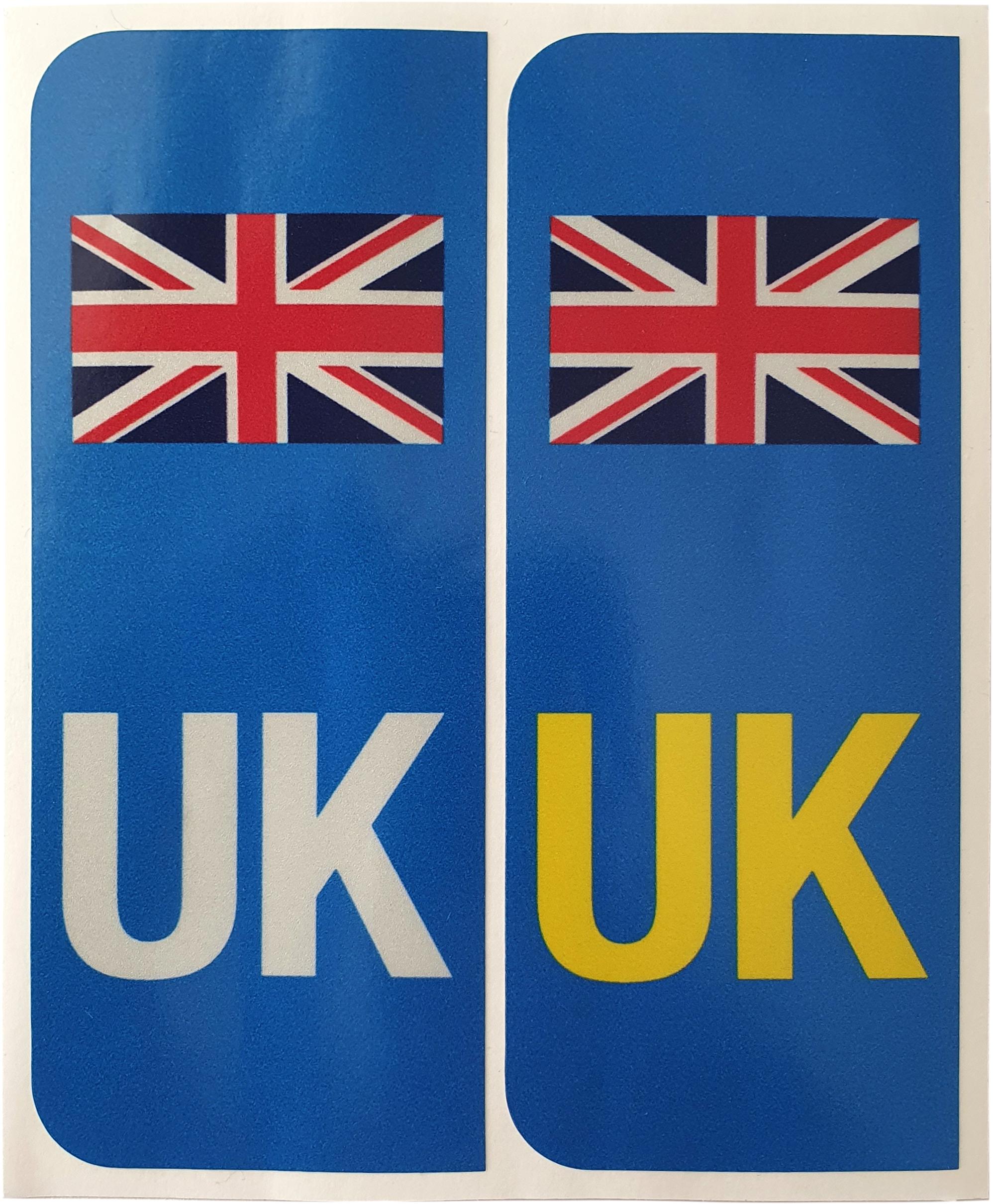 UK Over-labels for GB Reg Plates
