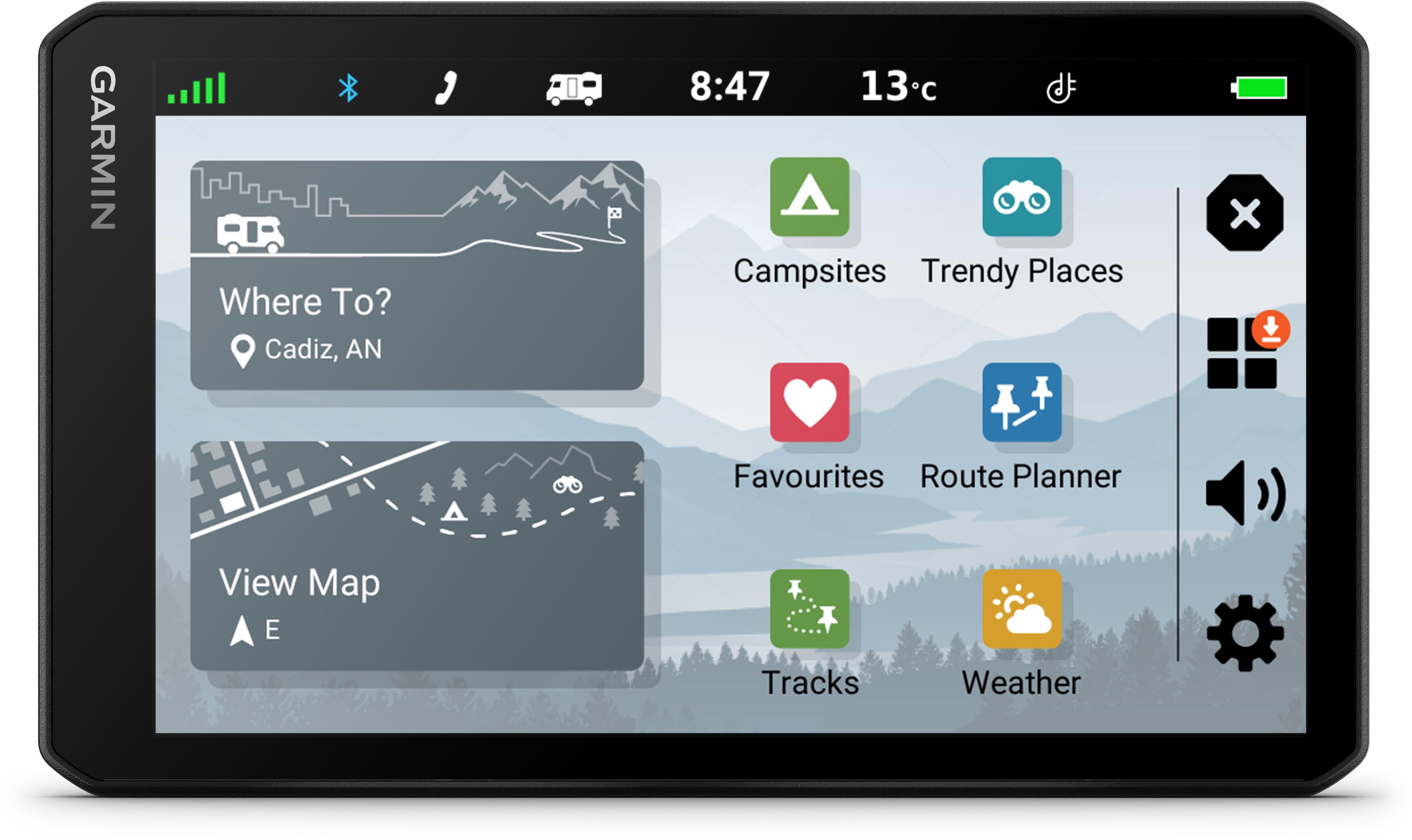 Garmin CamperCam 795 Sat Nav & Dash Cam