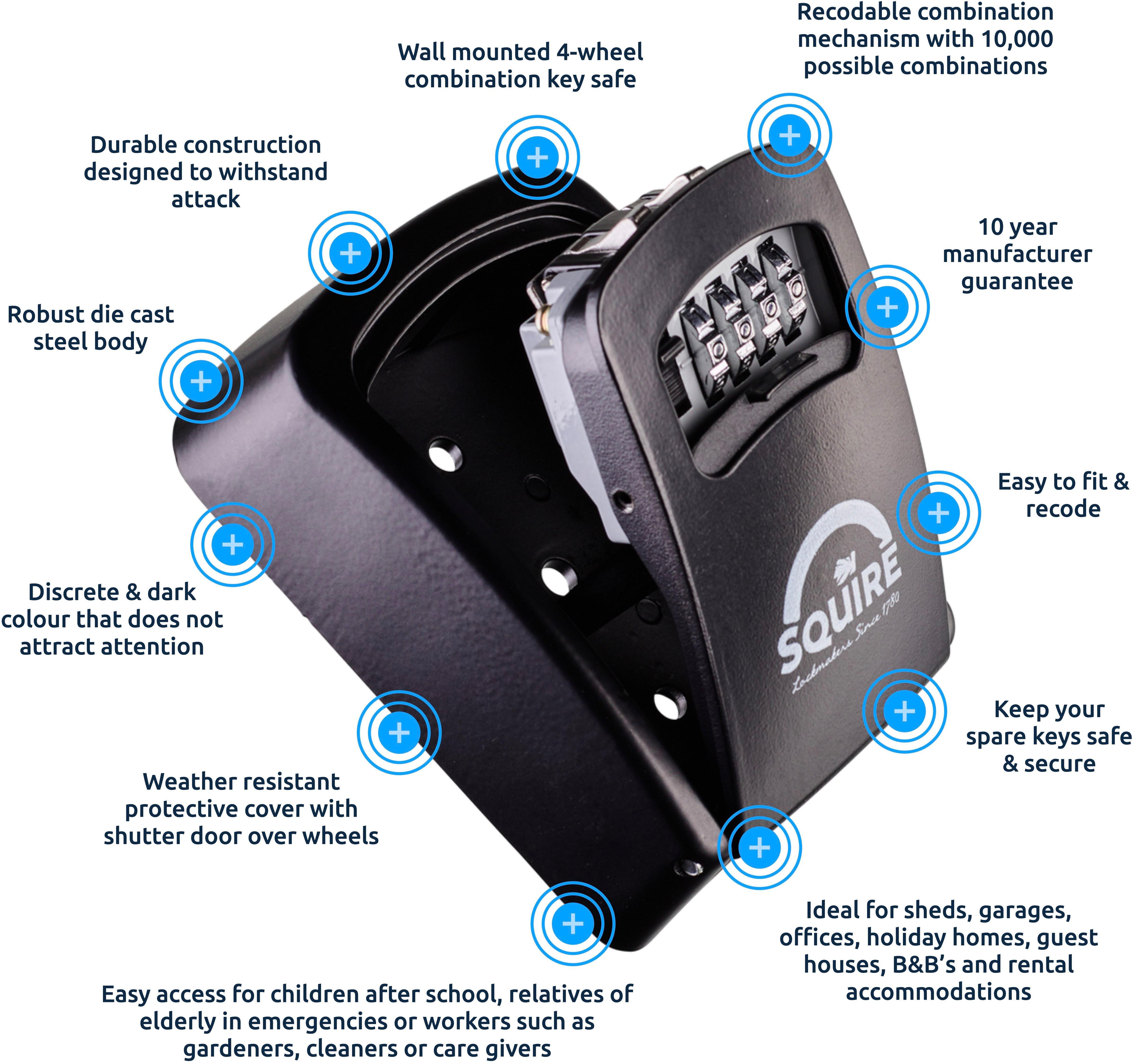 Squire KeyKeep1 Combinations Key Safe