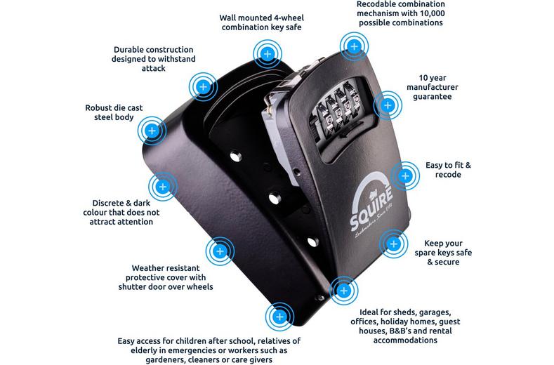 Squire KeyKeep1 Combinations Key Safe Squire KeyKeep1 Combinations Key Safe