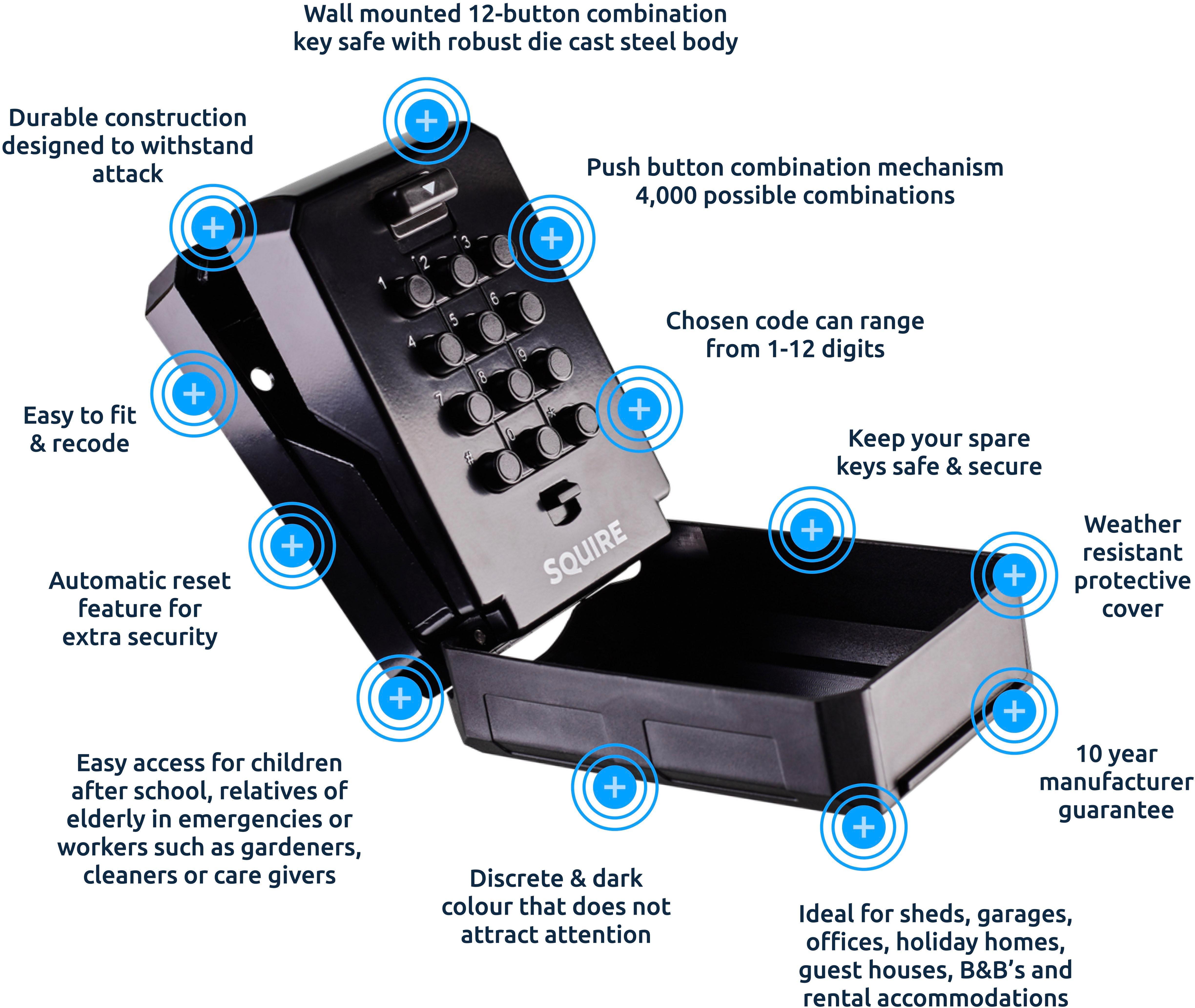 Squire KeyKeep2 Combinations Key Safe