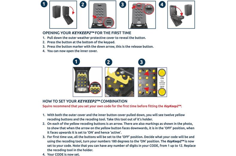 Squire KeyKeep2 Combinations Key Safe Squire KeyKeep2 Combinations Key Safe