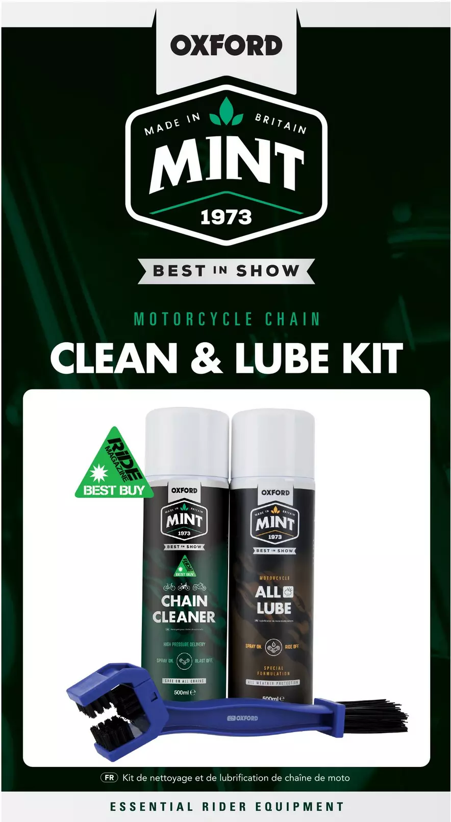 Motorcycle chain best sale lube halfords