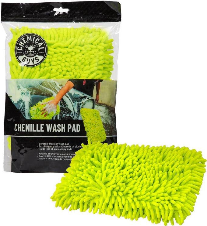 Chemical Guys Ultimate Two Sided Chenille Microfiber Wash Sponge, Blue