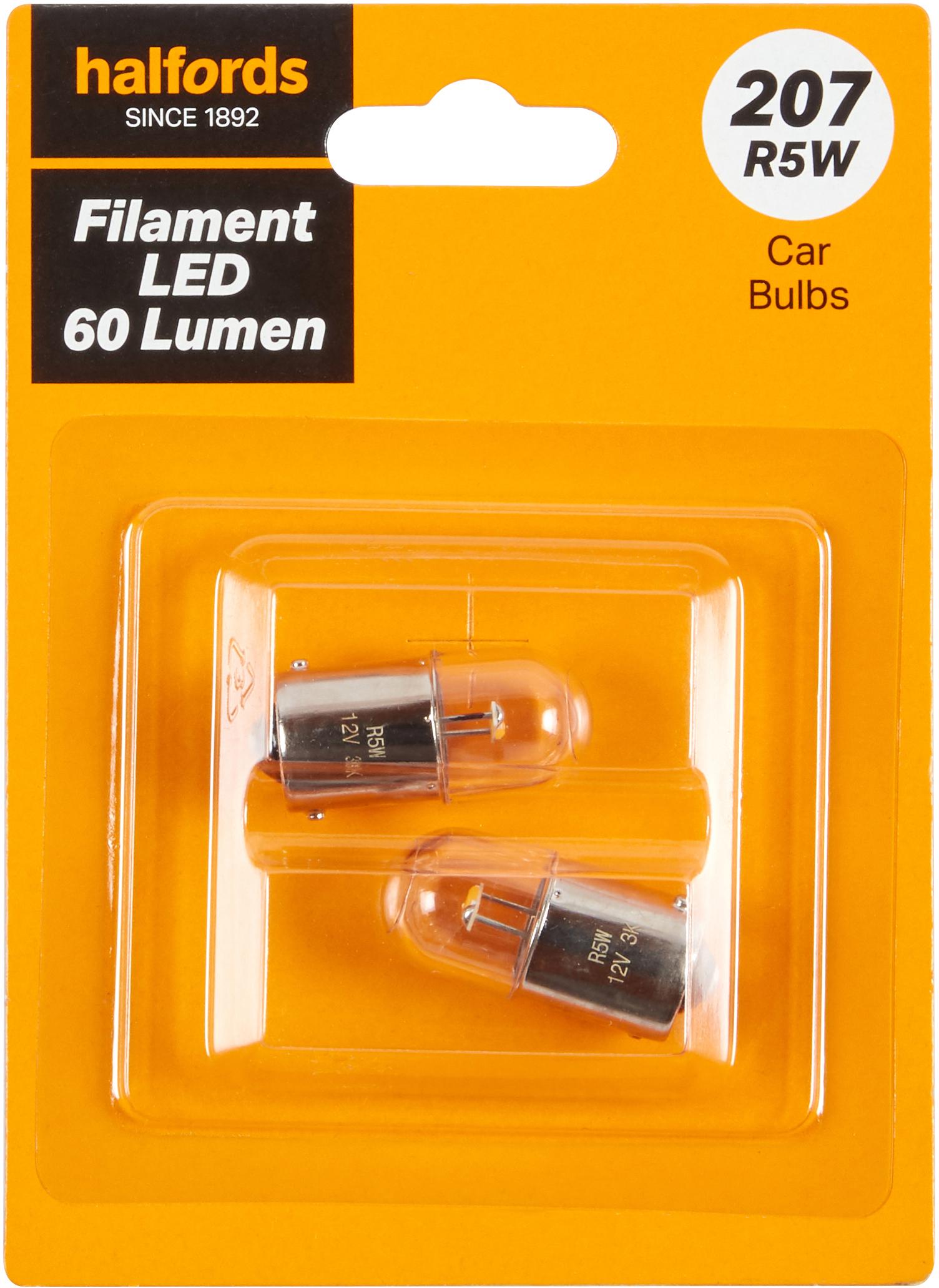 207 Led Car Bulb Halfords Filament Style Twin Pack