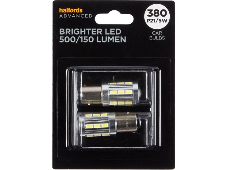 380 Super Bright LED Car Bulb Halfords Advanced Twin Pack