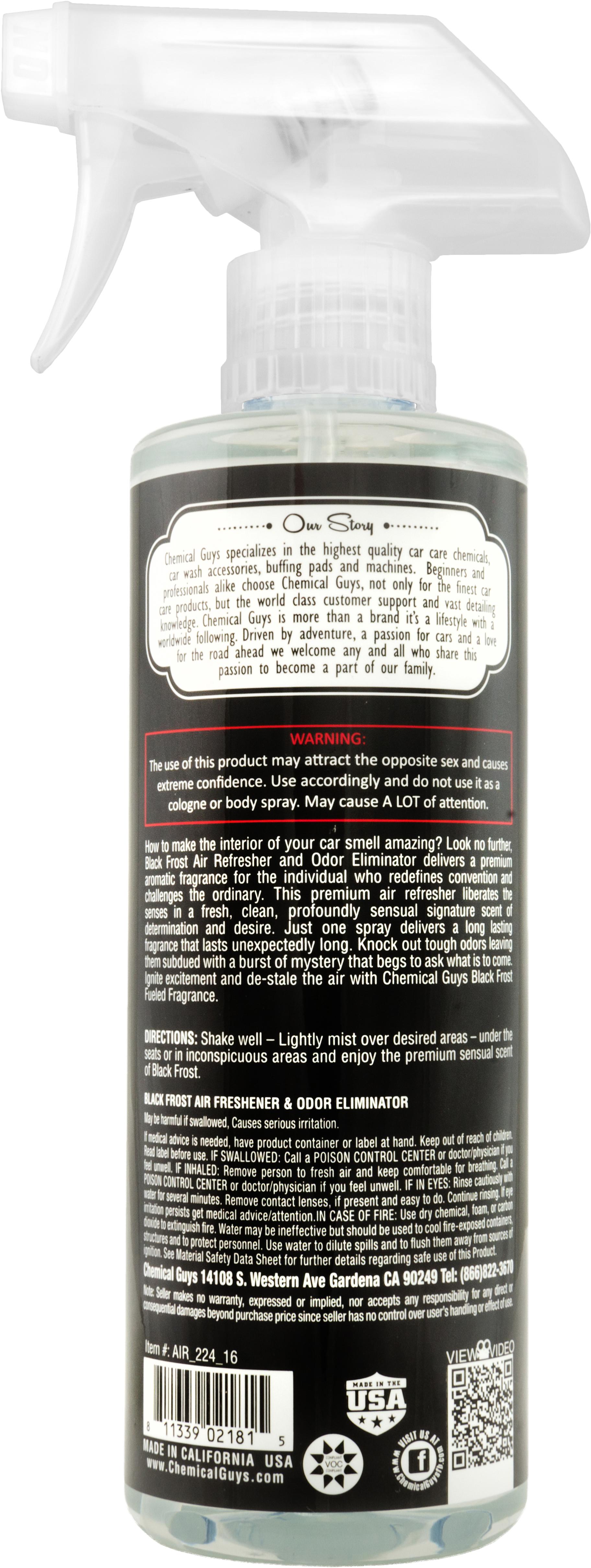 Chemical Guys Black Frost Scent Air Freshener 16oz