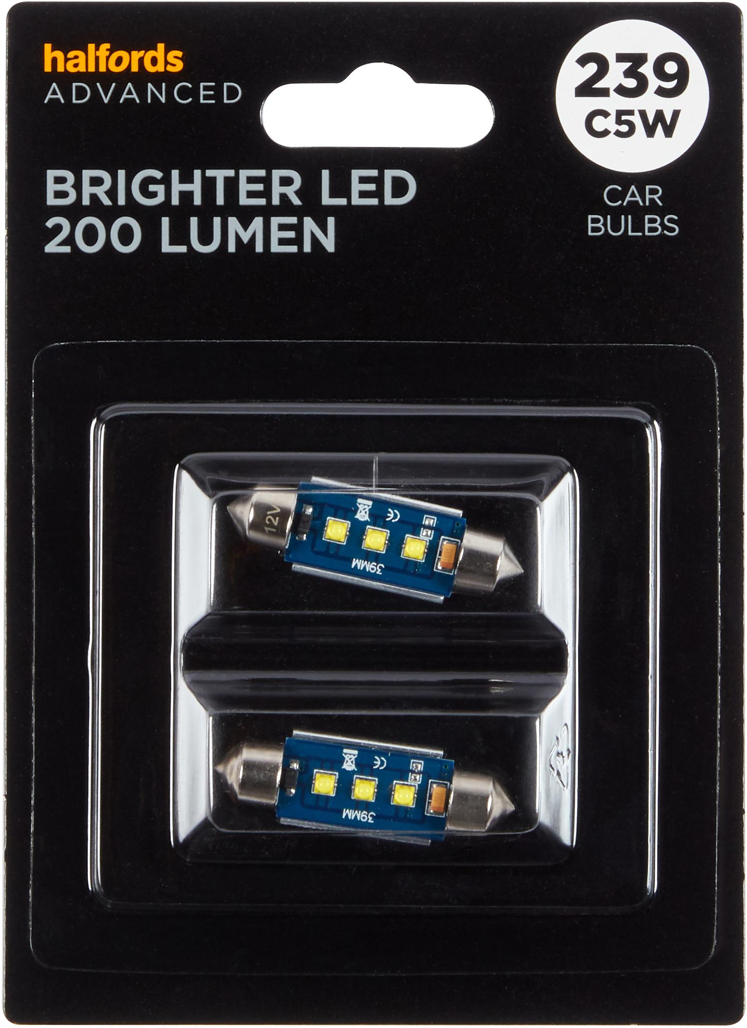 239 Super Bright Led Car Bulb Halfords Advanced Twin Pack